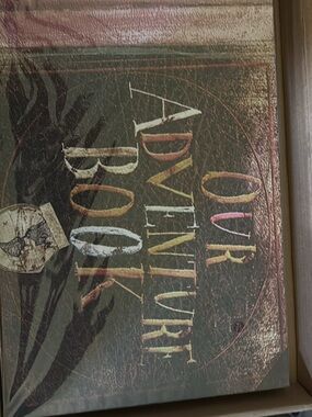 Rustic 'Our Adventure Book' scrapbook